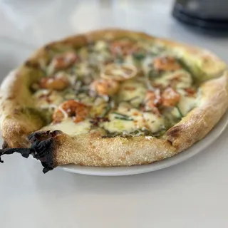 Pesto Lemon Shrimp Pizza