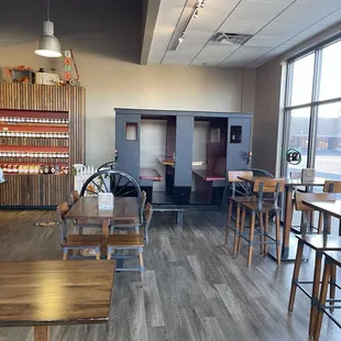 a view of the dining area