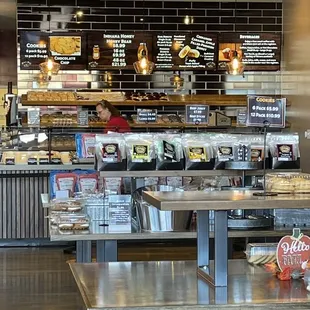 the interior of the restaurant