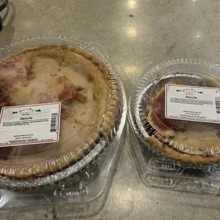 Both pies read exactly the same. The difference is not labeled.