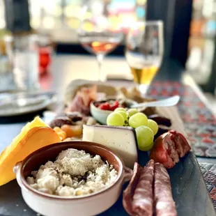 Charcuterie, Beer and wine at the bar