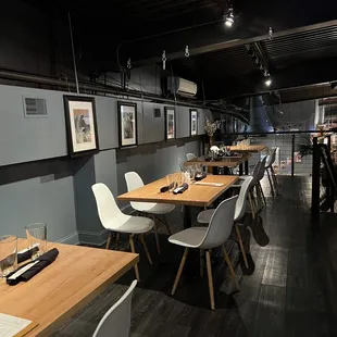 Upstair seating sections