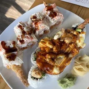 Rishi Roll (8pc) and Coral Reef Roll (8pc)