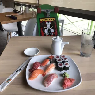 sushi, sashimi, sushi and sashimi, food