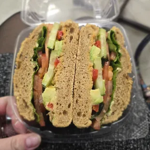 Hummus Veggie Sandwich