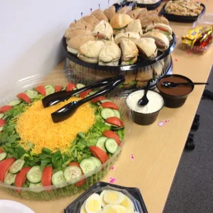 Office party catered by Rising Roll Howell Mill, Atlanta.