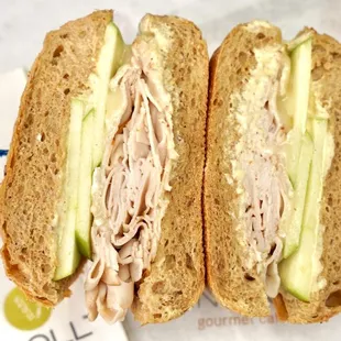 Turkey, Brie, &amp; Apple sandwich