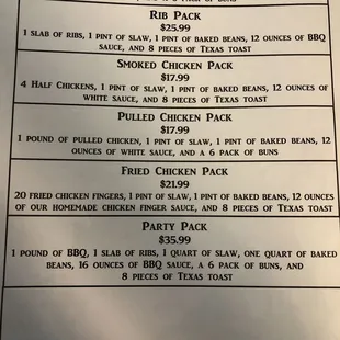 This is there current menu 4/7/18