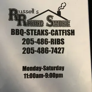 a sign for a restaurant