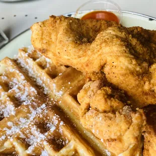 Chicken and waffle. Still got it. ‍