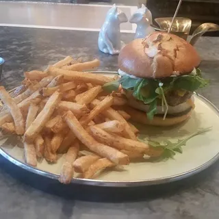 Breakfast Burger and Fries