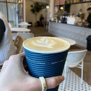 Lavender latte to go