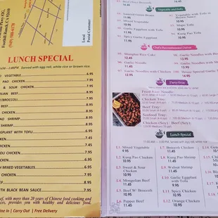 Price of lunch specials went up $3 on average