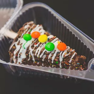 Chocolate/M&amp;M Dipped Cheesecake (@miguelmoralesphotography on Instagram)