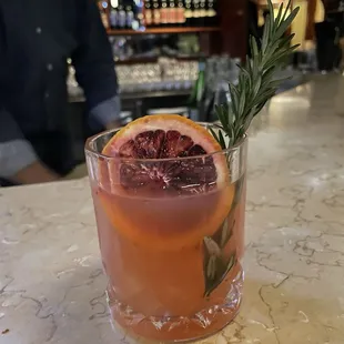 New experimental cocktail made with amaro