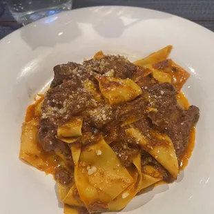 The highly recommended Pappardelle Cinghalle!