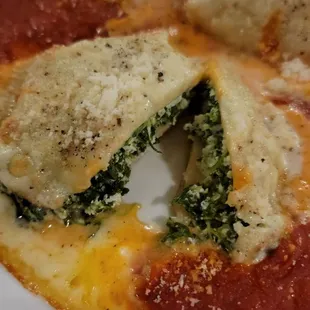 a close up of a plate of food
