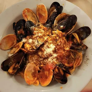 a plate of clams