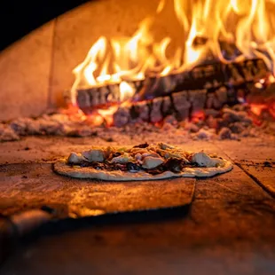 Brissago&apos;s wood burning oven adds a special flavor to our Salsiccia al Forno.