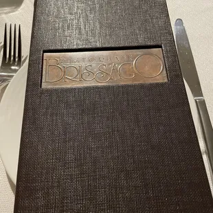 Menu cover