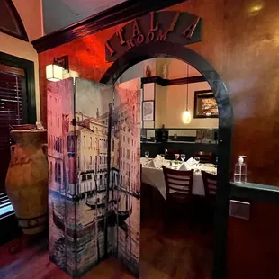 the interior of a restaurant