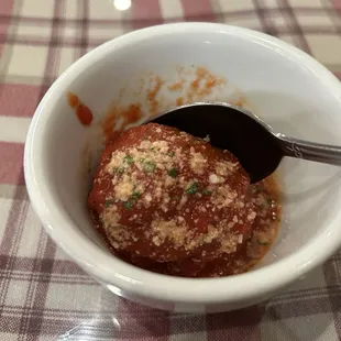Meatball solo - it was juicy and tasty!