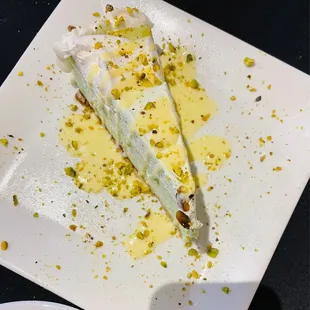 Pistachio cheesecake