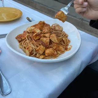 Spaghetti Pollo Picante