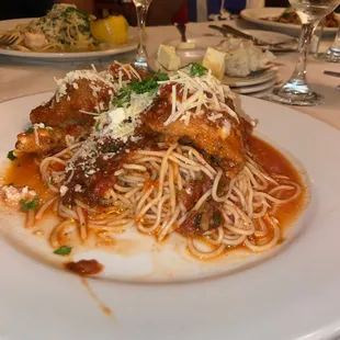 pasta dish, pasta, food