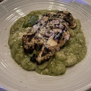 Pistachio Pesto Gnocchi with Chicken