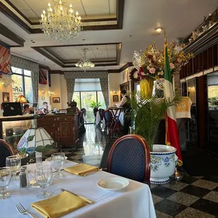 a dining room