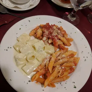 Trio of pastas, yum!