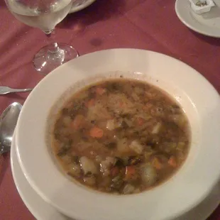 Lentle soup  is great