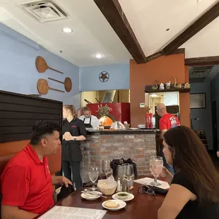 Check out the wood fired pizza oven