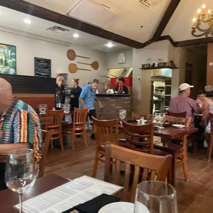 people in a restaurant