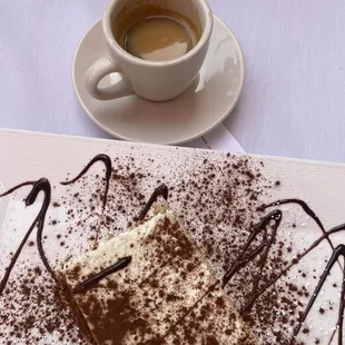 Tiramisu and espresso