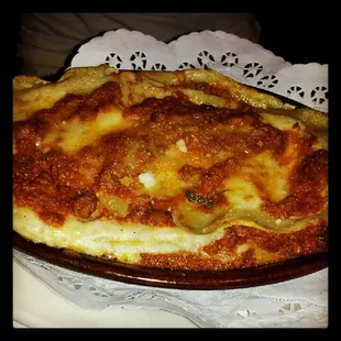 The most amazing lasagna with bechamel sauce.