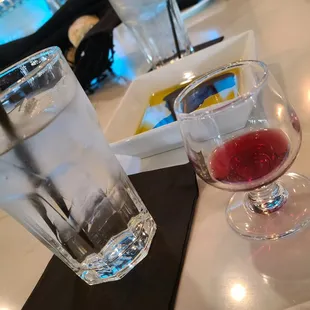 Our server let me first try the wine before ordering a bottle - nice touch!