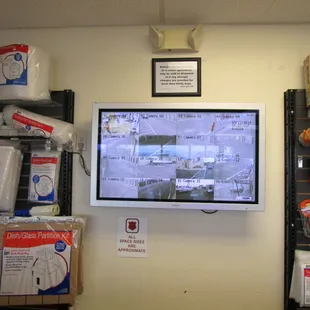 16 Video Cameras Monitored in the Office