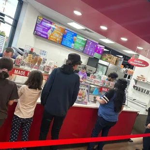 customers at the counter