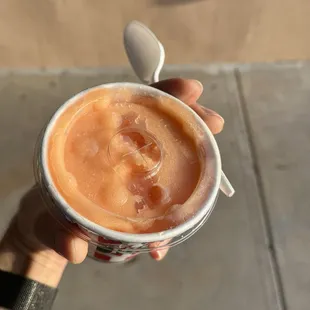 Tropical fruit Italian ice