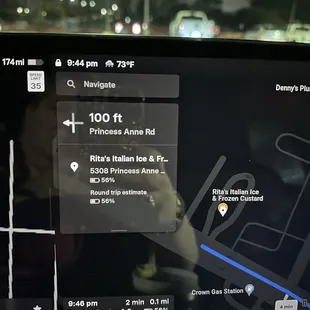 location and time. i had to drive away and park.