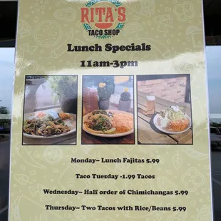 Lunch specials