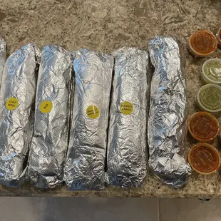 This time I tried five different burritos! Chile Verde, RCB, Breakfast Barbacoa, Chorizo &amp; Hash, and Picadillo!