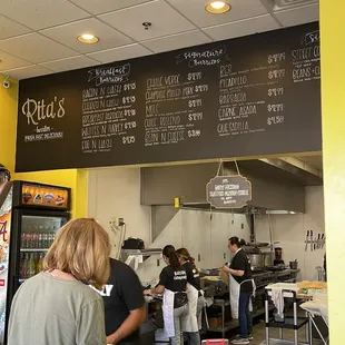 Rita&apos;s burritos menu