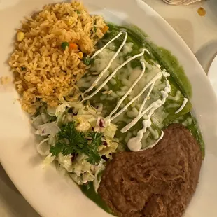 Green enchiladas