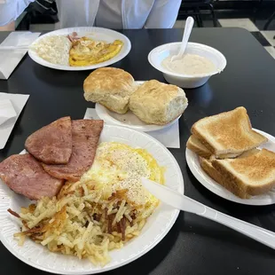 a plate of breakfast