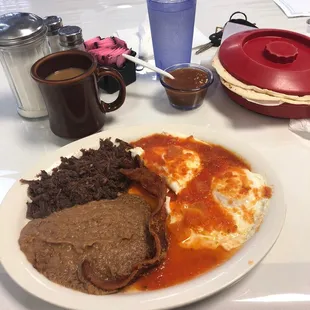a plate of food on a table