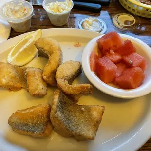 a plate of food on a table