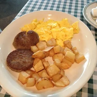 Sausage n egg plate
